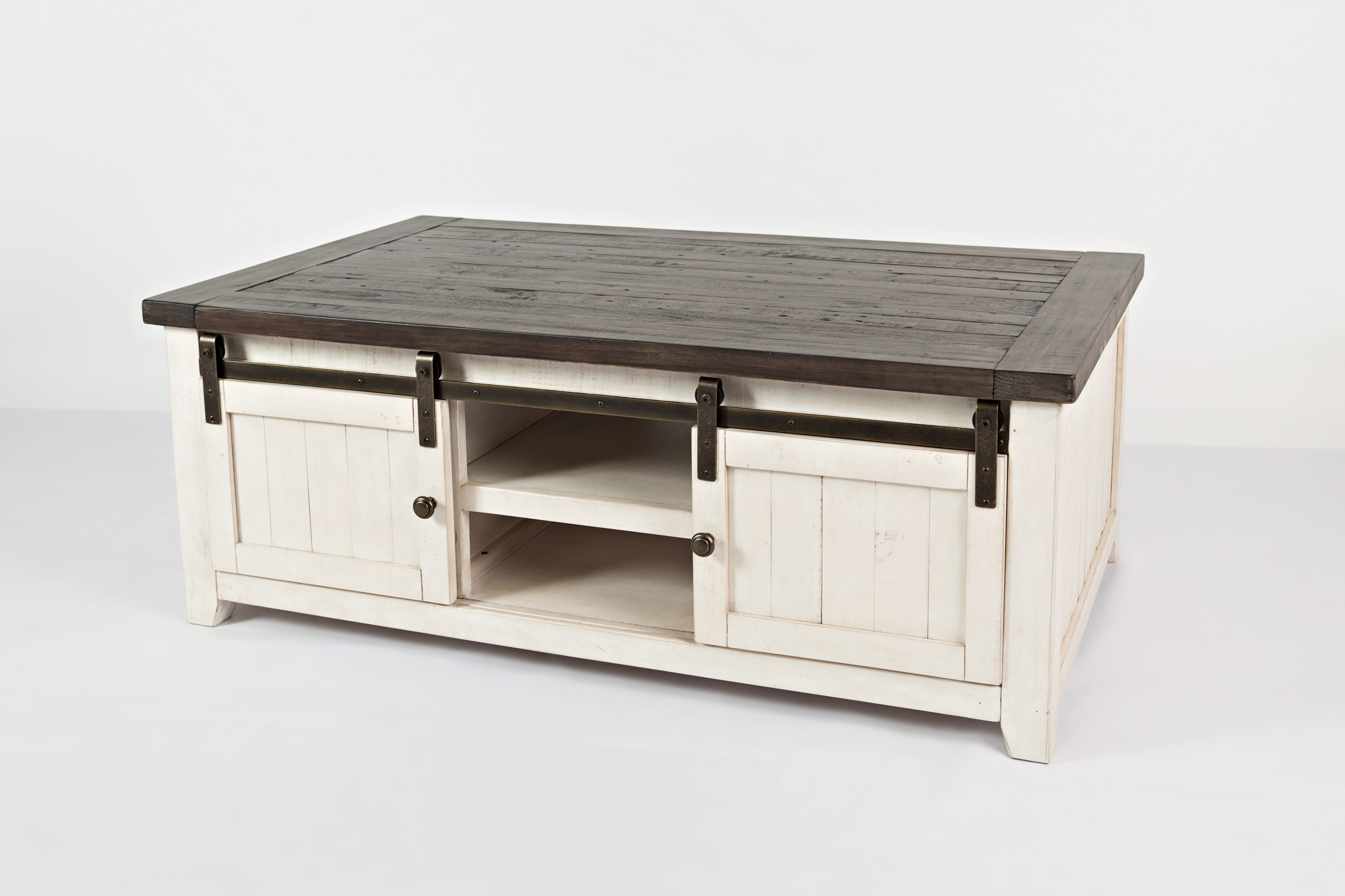 Barn door sales coffee table set